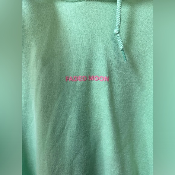 Faded Moon Mint Green Sweatshirt - Picture 3 of 4